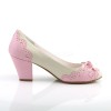 chaussure rose Pinup couture wiggle 17