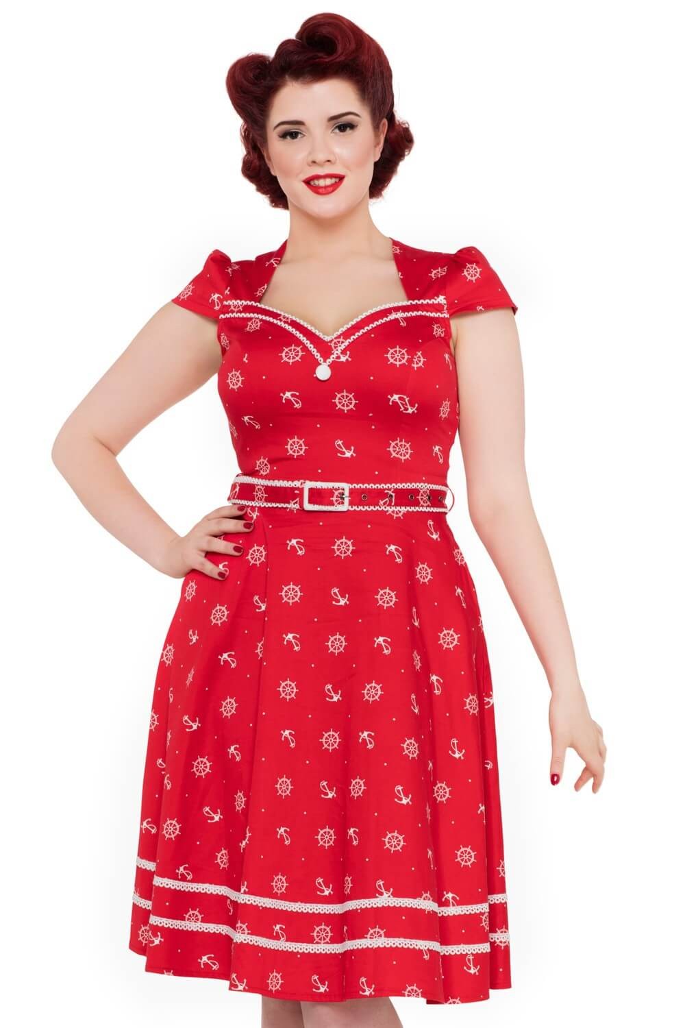 robe rouge retro