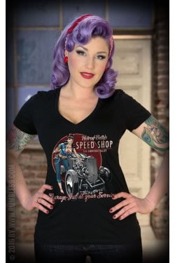 Tee shirt hot rod femme