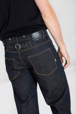 Jean rockabilly ourlet large