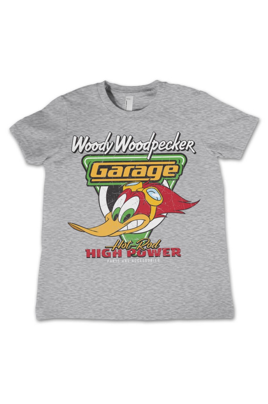 Tee shirt woody woodpecker garage