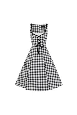 Robe Vichy noir collectif cloting