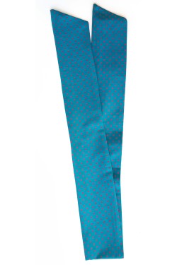 Bandeau cheveux a pois turquoise