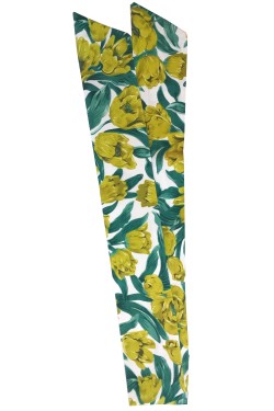 Bandeau cheveux avec fil fleur verte