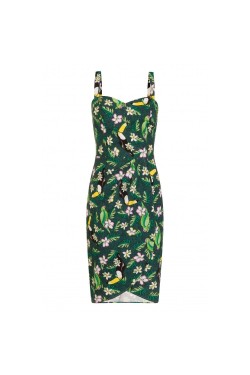 Robe portefeuille tropicale hibiscus