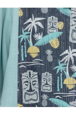 Chemise homme tiki bleue steady 