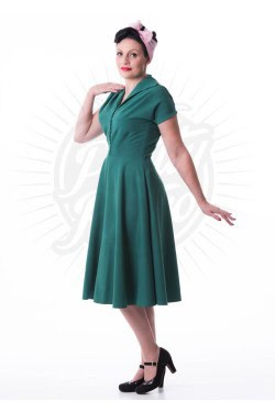 Robe vintage verte Pretty retro