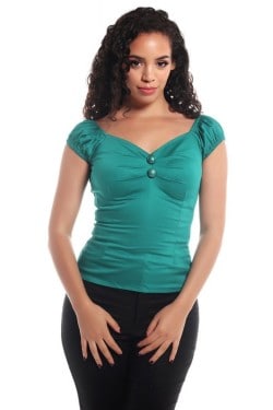 Haut années 50 vert collectif
