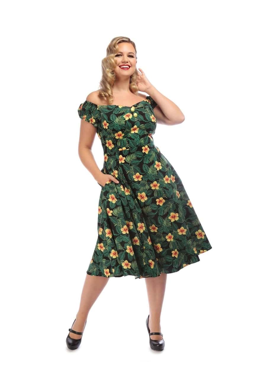 Robe vintage tropicale 