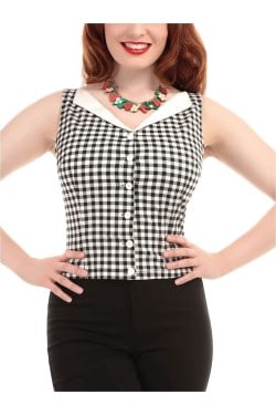 chemisier vintage vichy Collectif