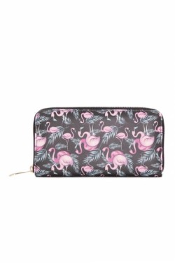 Portefeuille retro flamant rose
