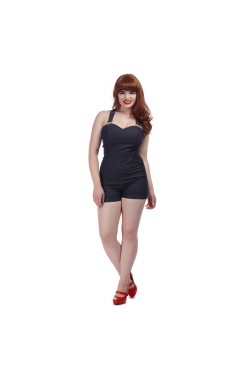 Combishort en jean Collectif vintage