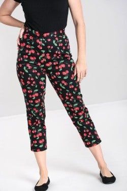 Capris cerise années 50 Hell bunny