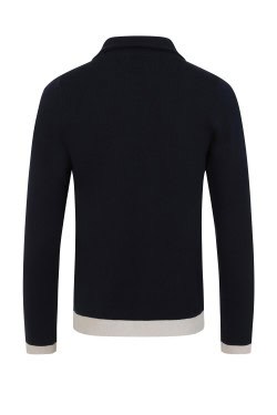 Cardigan homme vintage bleu