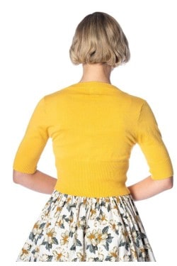 Cardigan jaune vintage