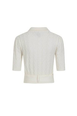 Cardigan rétro en maille collectif
