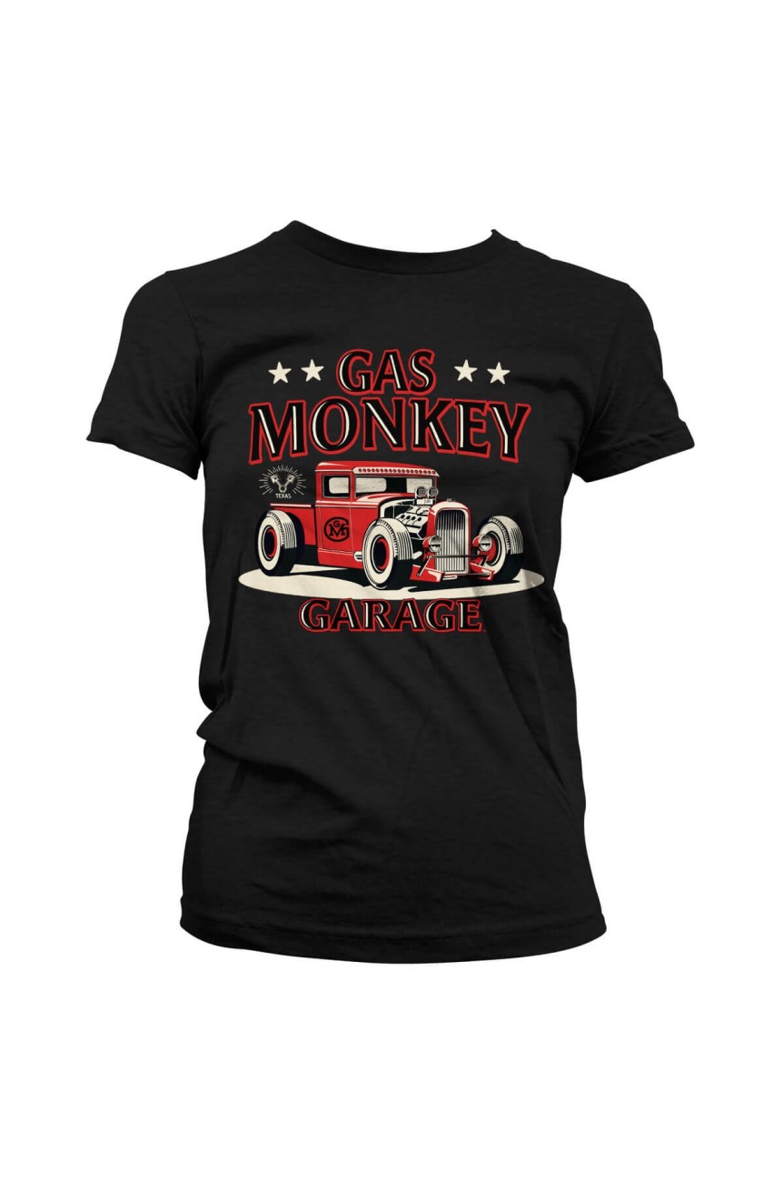 Tee shirt femme Gas monkey garage Texas rod
