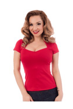 Top vintage rouge steady clothing