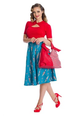 T-shirt pin-up rouge années 50