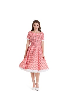 Robe vichy rouge