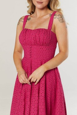 Robe rockabilly rouge années 50 femme