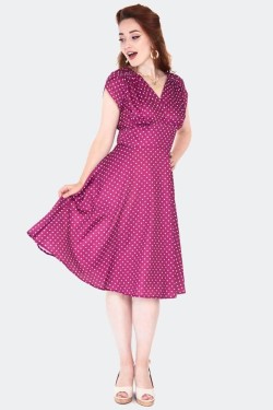Robe corolle a pois