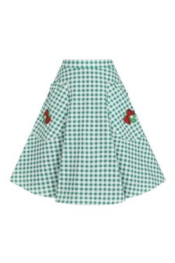 Jupe swing vichy année 50