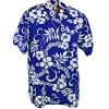Chemise hawaïenne bleue pour homme