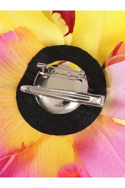 Barrette fleur tropicale grand modèle