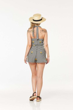 Combishort vichy rétro Timeless