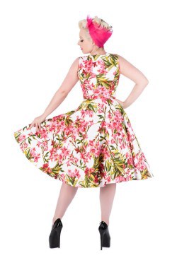 Robe corolle a fleur