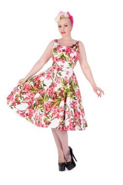 Robe corolle a fleur
