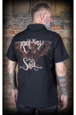 Chemise rock'n roll brodée