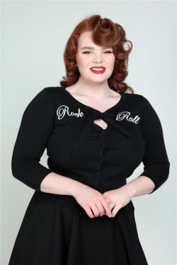Cardigan rock n roll noir