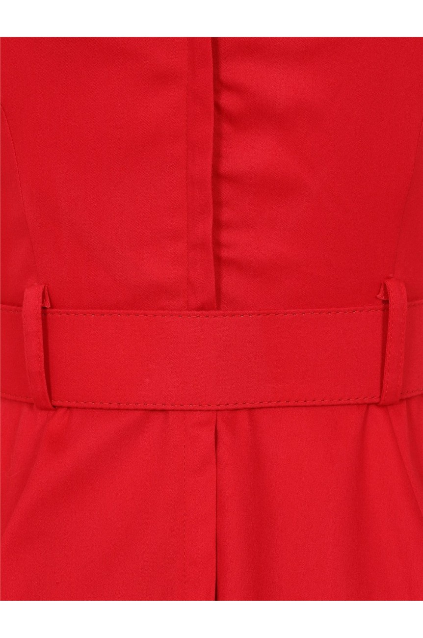 Robe swing rouge 1950