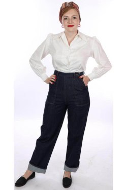 Jean's taille haute large