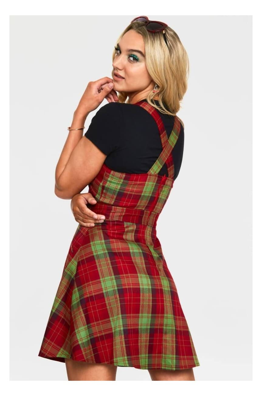 Robe années 50 tartan mode vintage femme