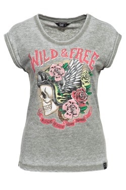 Tee shirt Queen Kerosin gris
