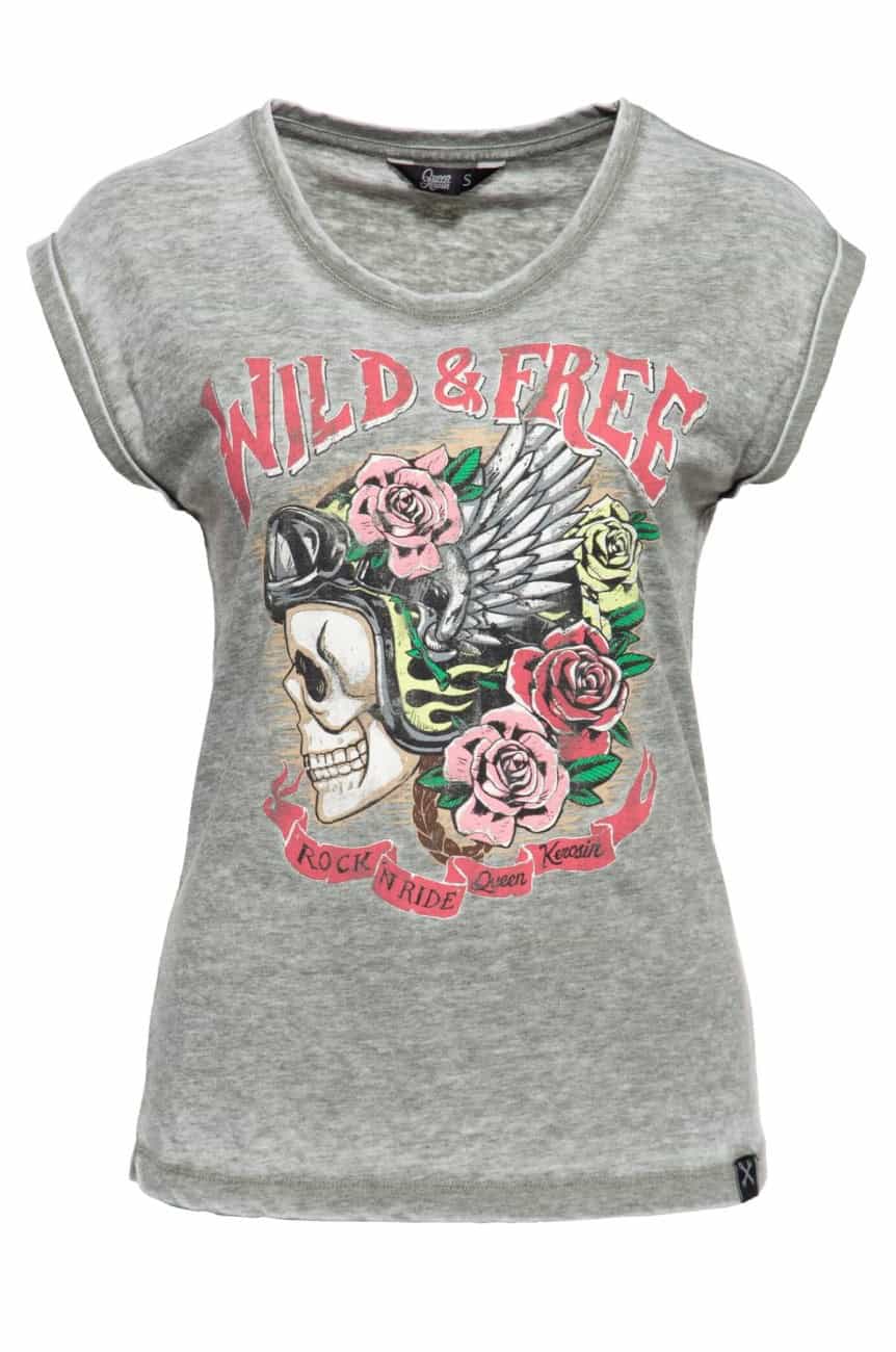 Tee shirt Queen Kerosin gris