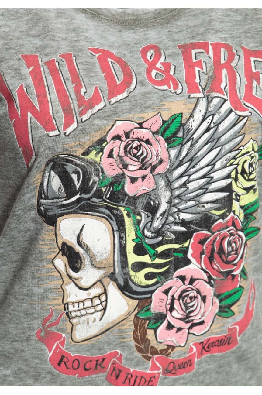 Tee shirt Queen Kerosin gris