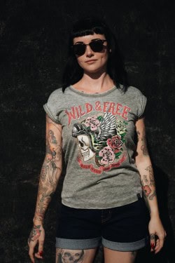 Tee shirt Queen Kerosin gris