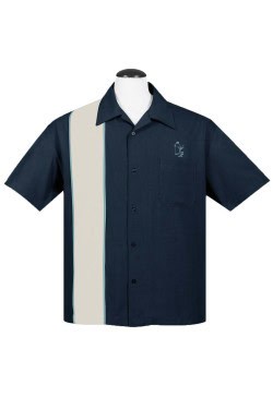 Chemise denim et cream 50's Steady Clothing