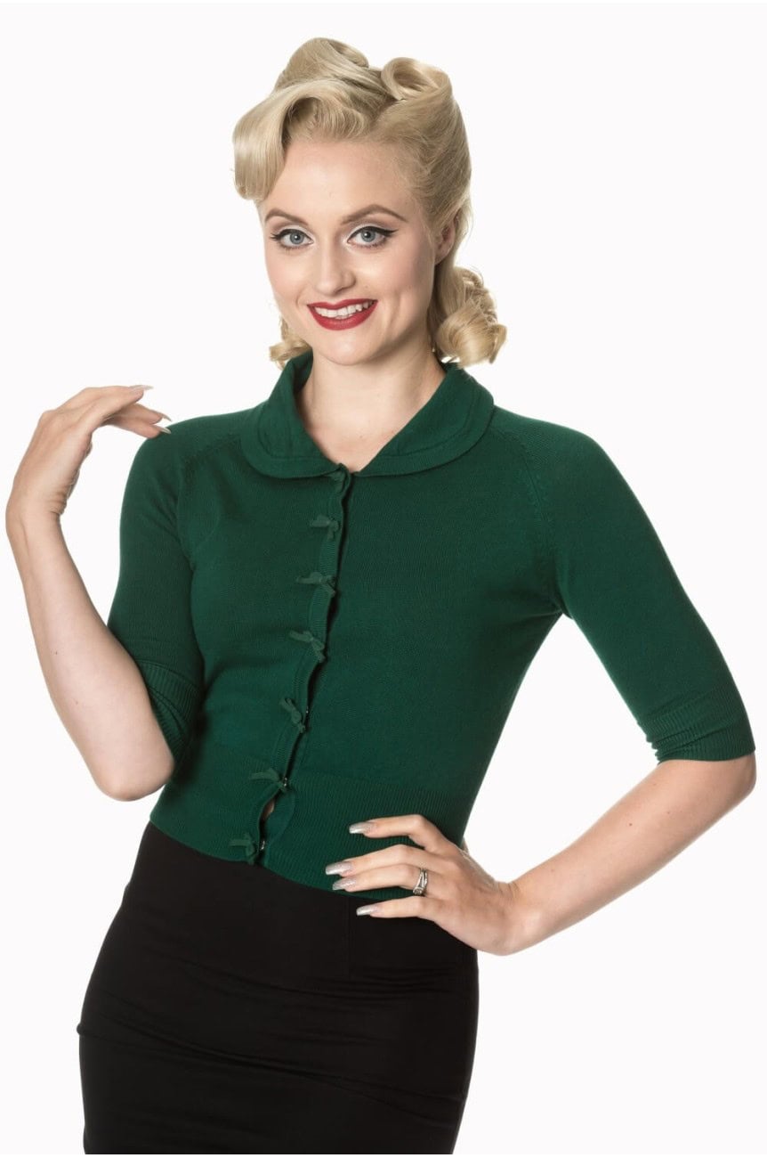 Cardigan vert bouteille