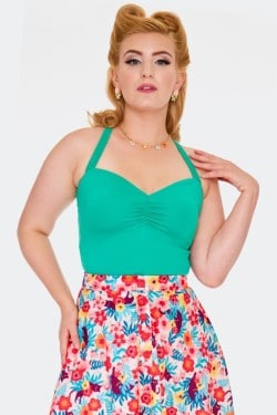 T-shirt pin-up teal années 50
