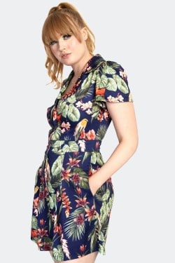 Combishort années 50's tropical