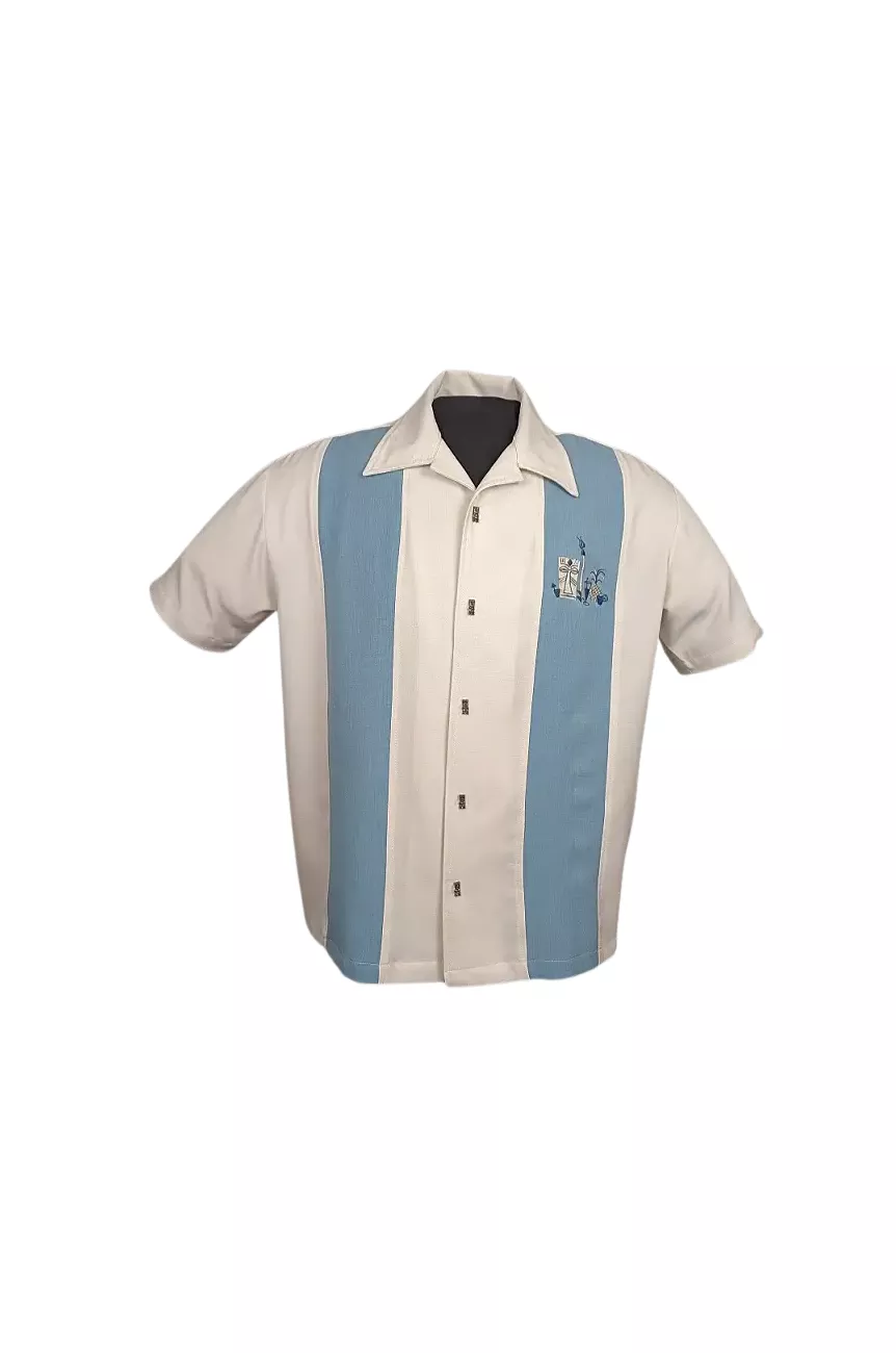 Chemise bowling écrue made in USA