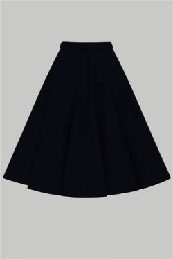 Jupe retro noire longue