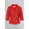 Blouse rouge vintage