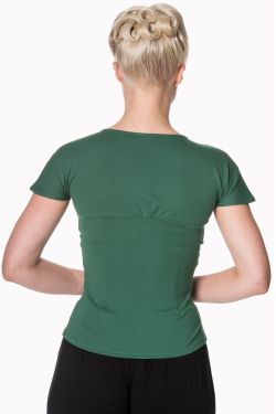 T-shirt pin-up vert années 50