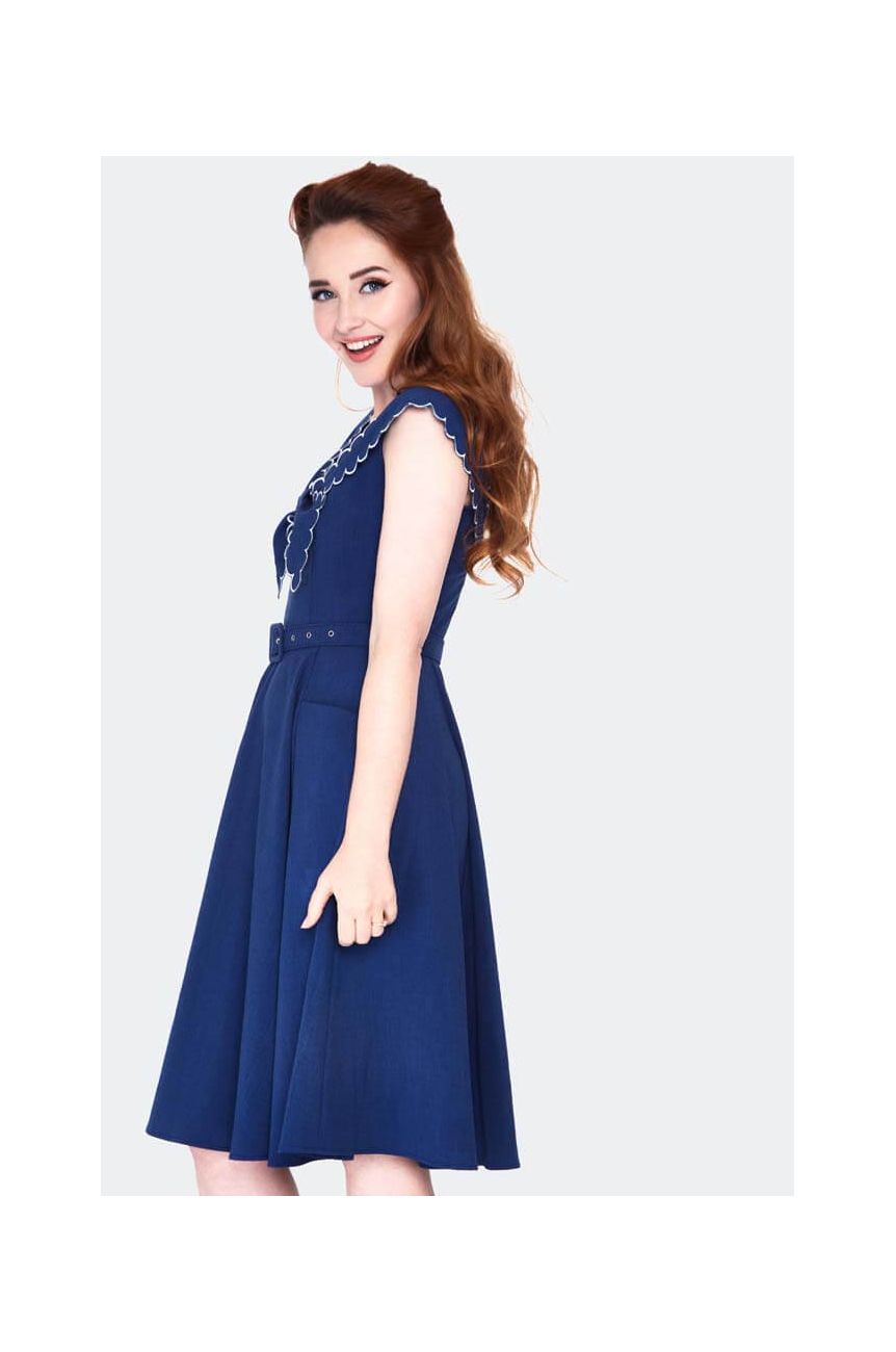 Robe bleue rétro Vixen